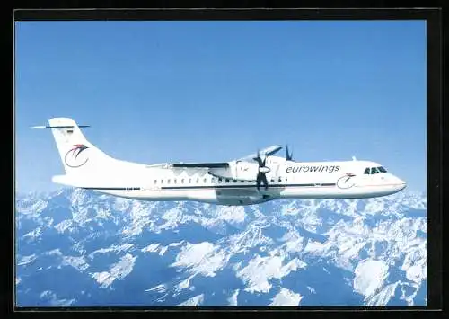 AK Die Aerospatiale ATR 72 von Eurowings, Flugzeug