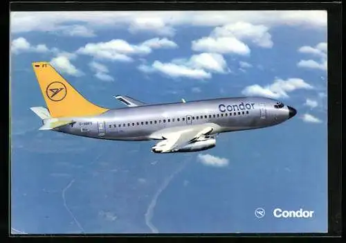 AK Flugzeug der Condor Europa Jet Boeing 727-230 in der Luft