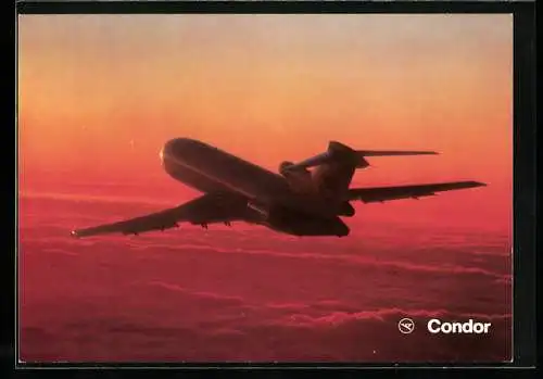 AK Flugzeug Boeing 727-230 von Condor Europa-Jet im Flug