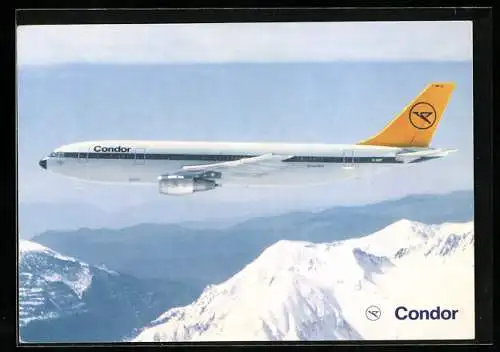 AK Condor Airbus A 300 B4 über Bergen