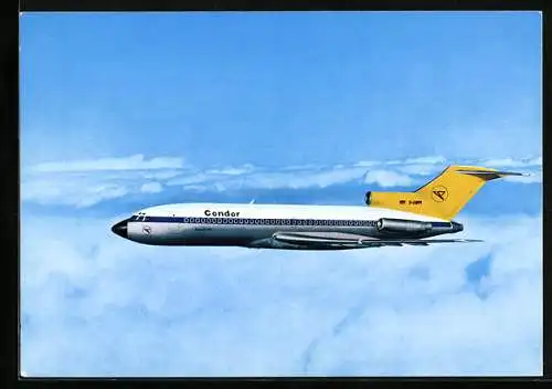 AK Flugzeug Boeing 727-30 von Condor über den Wolken
