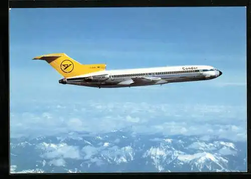 AK Flugzeug Europa-Jet Boeing 727-230 von Condor über den Wolken