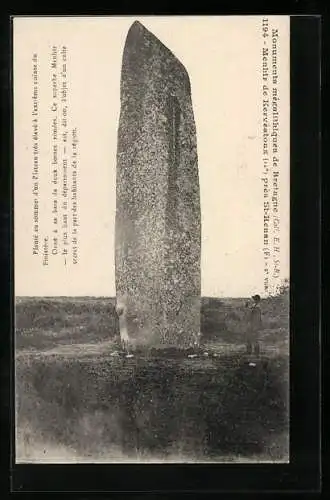 AK St-Renan, Menhir de Kervéatoux, Bretagne