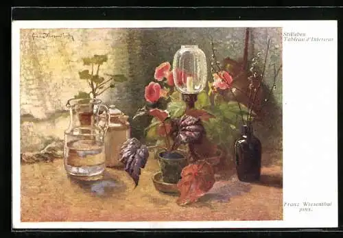 Künstler-AK Brüder Kohn (B.K.W.I) Nr. 203: Stillleben mit Blumen