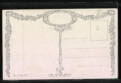 Künstler-AK Brüder Kohn (B.K.W.I) Nr. 1774: Salon im Sonnenschein