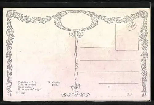 Künstler-AK Brüder Kohn (B.K.W.I) Nr. 1542: Verträumte Ecke