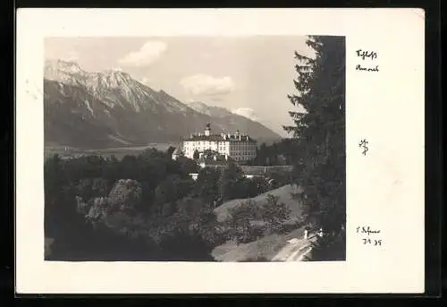 Foto-AK Adalbert Defner: Innsbruck, Schloss Ambras