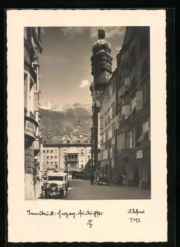 Foto-AK Adalbert Defner: Innsbruck, Herzog-Friedrichstrasse