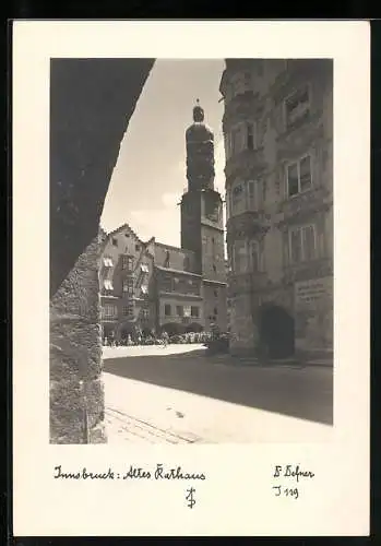 Foto-AK Adalbert Defner: Innsbruck, Altes Rathaus