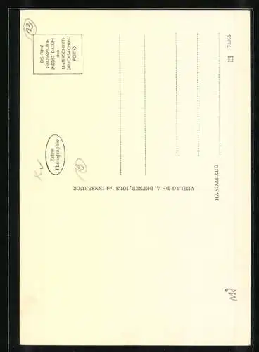 Foto-AK Adalbert Defner: Villach, Stadtpfarrkirche, Innenansicht
