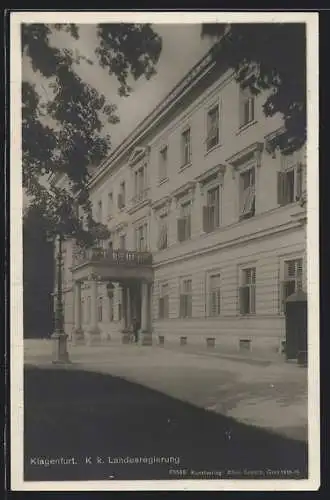 AK Klagenfurt, K. k. Landesregierung