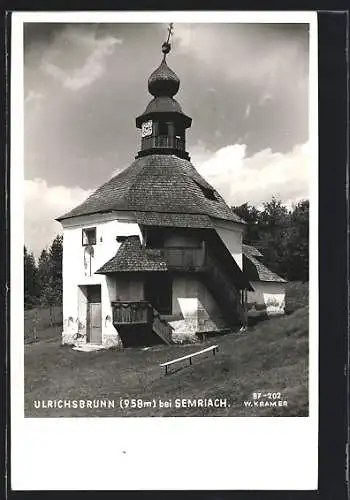 AK Semriach, Ulrichsbrunn, Kirche im Sonnenschein