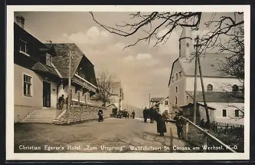AK St. Corona am Wechsel, Christian Egerers Hotel Zum Ursprung
