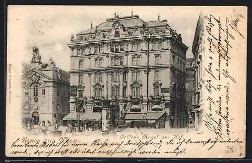 AK Wien, Hotel Goldene Kugel am Hof