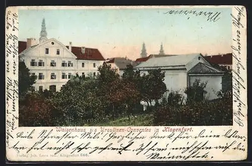 AK Klagenfurt, Waisenhaus des Ursulinen-Conventes