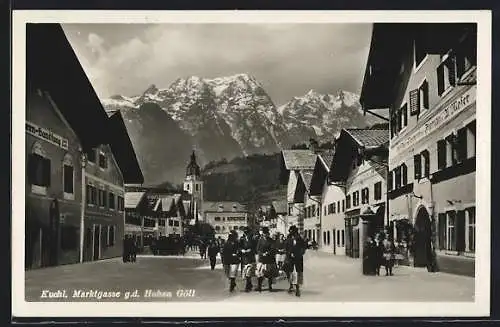 AK Kuchl, Marktgasse gegen den Hohen Göll