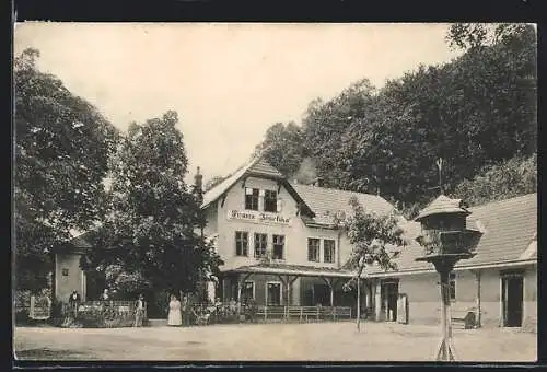 AK Weidlingbach, Cafe-Restaurant u. eigene Meierei zur Schiessstätte