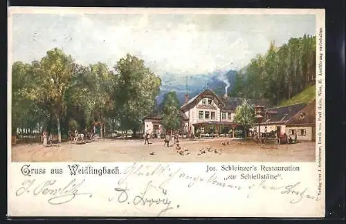 AK Weidlingbach, Jos. Schleinzer's Restauration Zur Schiessstätte