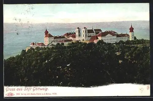AK Furth / Göttweig, Blick auf Stift/ Kloster