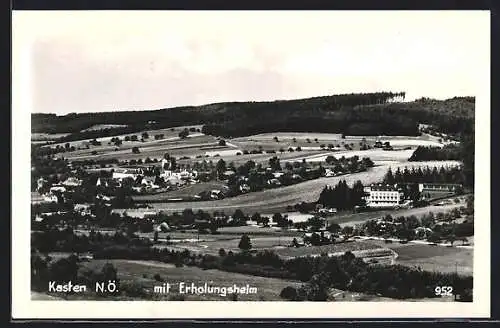 AK Kasten /N.-Ö., Gesamtansicht mit dem abgelegenen Erholungsheim