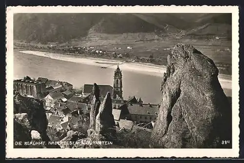 AK Dürnstein, die berühmten Nadlfelsen