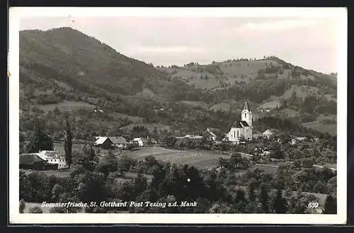 AK Texing an der Mank, St. Gotthard mit der Kirche