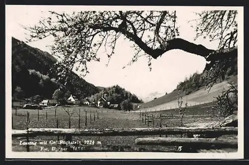 AK Göstling an der Ybbs, Lassing, Ortspartie mit Blick zum Grossen Buchstein