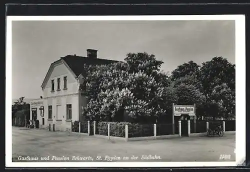 AK St. Egyden an der Südbahn, Gasthaus und Pension Schwartz