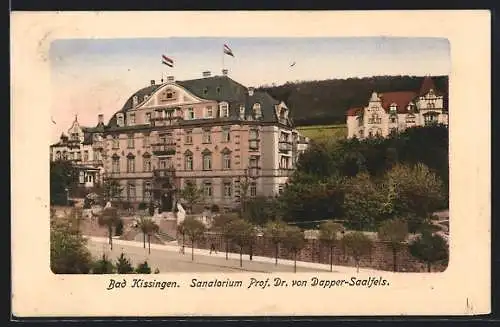 AK Bad Kissingen, Sanatorium Porf. Dr. von Dapper-Saalfels