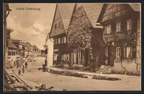 AK Markt Ortenburg, Strassenpartie mit Kindern