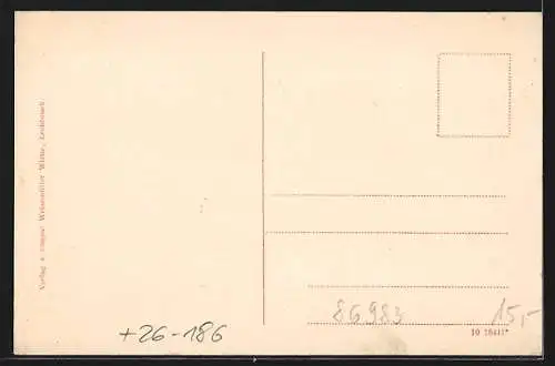 Künstler-AK Eugen Felle: Lechbruck, Ortsansicht mit Steingaden, Lauterbach und Trauchgau