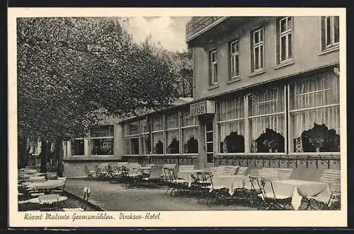 AK Malente-Gremsmühlen, Hotel Diecksee, Terrasse