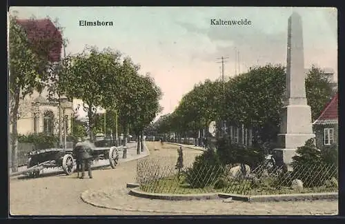 AK Elmshorn, Obelisk an der Kaltenweide