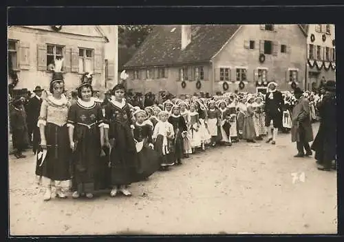 AK Memmingen, Versammlung am grossen Fischertag 26.08.1925