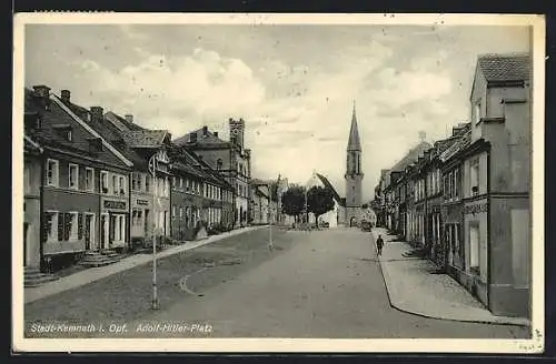 AK Kemnath,  Strasse, Strassenansicht mit Torturm