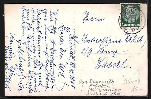 AK Kemnath,  Strasse, Strassenansicht mit Torturm