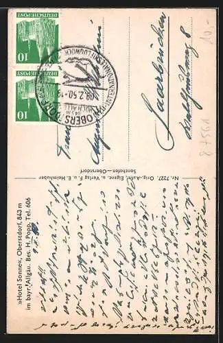 AK Oberstdorf, Ansicht vom Hotel Sonne