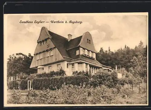 AK Westheim b. Augsburg, Landhaus Leyherr