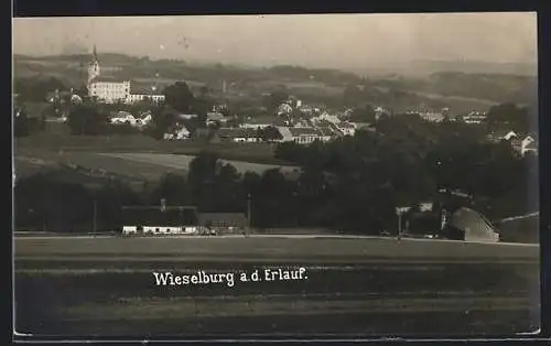 AK Wieselburg a. d. Erlauf, Teilansicht mit Kirche