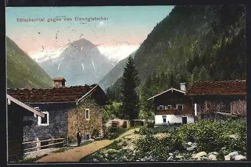AK Bad Gastein, Kötschachthal gegen den Elendgletscher