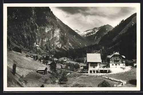 AK Badgastein, Gasthaus Grüner Baum im Kötschachtal