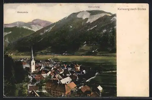 AK Kallwang, Teilansicht mit Bremstein und Stellerberg nach Süden
