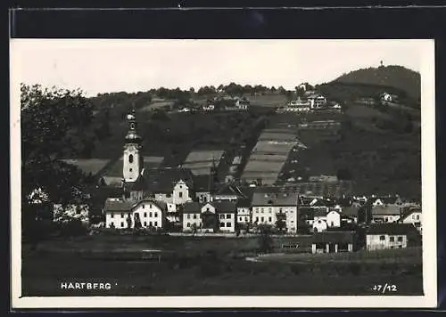 AK Hartberg, Ortsansicht mit der Kirche