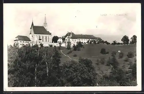 AK Strassengel b. Graz, Ortsansicht mit der Kirche
