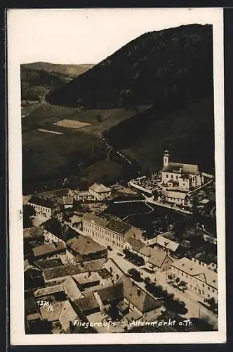 AK Altenmarkt an der Triesting, Teilansicht vom Flugzeug aus