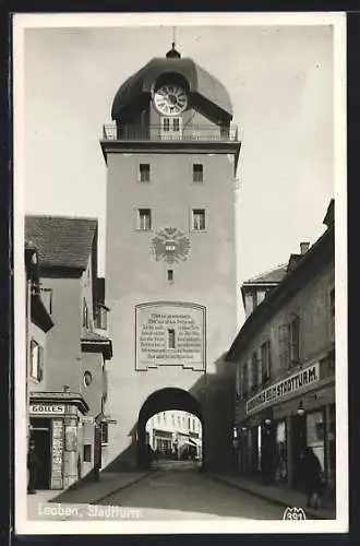 AK Leoben, Strassenpartie mit Torturm