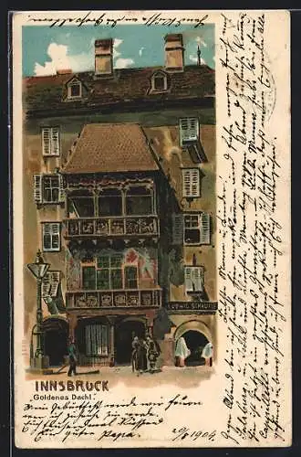 Präge-Lithographie Innsbruck, Das Goldene Dachl