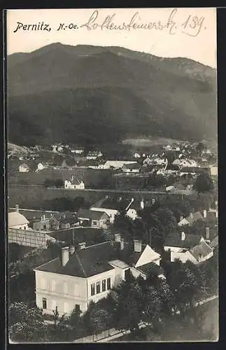 AK Pernitz /N.-Oe., Teilansicht, Ortsansicht aus der Vogelschau