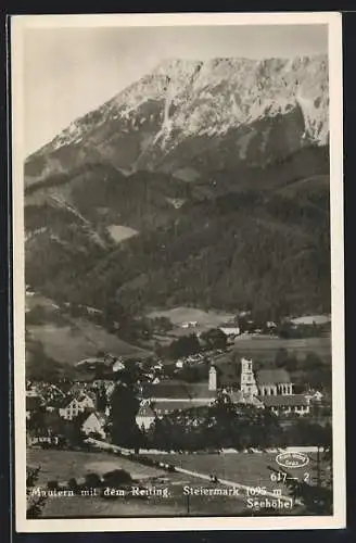 AK Mautern /Steiermark, Ortsansicht mit dem Reiting