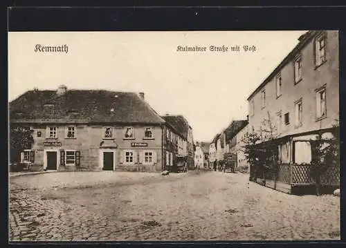 AK Kemnath, Rulmainer Strasse mit Post